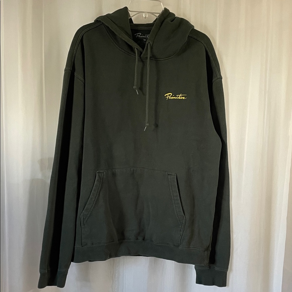 Men’s Primitive Dark Green Hoodie Sweatshirt Size L